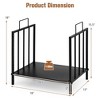 Costway 18''Firewood Storage Rack  Steel Firewood Storage Log Holder w/ Handle - 4 of 4
