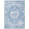 Washable Vintage Foral Rug Non Slip Low Pile Rug Soft Retro Throw Floor Cover Foldable Indoor Carpet for Living Room Bedroom Playroom Nursery - 4 of 4