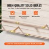 VEVOR Pipe Fittings, 1/2" 25PCS (10xStraight, 10xElbows, 5xTees) Brass Pipe Fittings, Push-Fit Pipe Connector Brass Air Fittings, Gold - 4 of 4