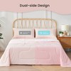 Cozy Bliss Dual-Sided Cooling Blanket, Lightweight Breathable Summer Comforter - 3 of 4