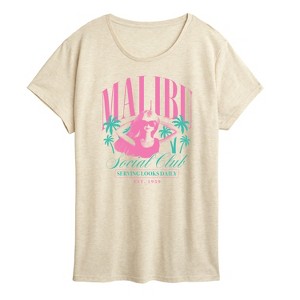 Women's - Barbie - Malibu Social Club Short Sleeve Graphic T-Shirt - 1 of 4