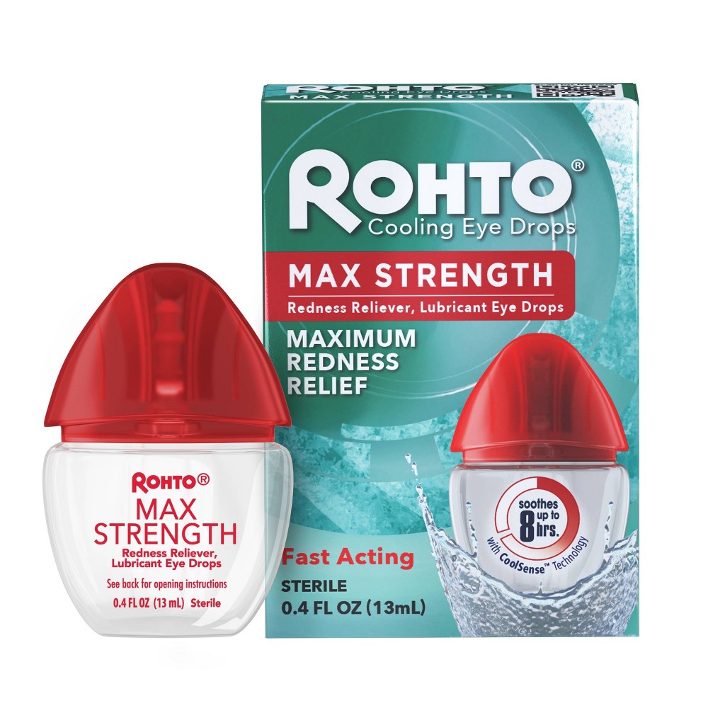 Photos - Other for Medicine Rohto Max Strength Redness Relieving Eye Drops - 0.4oz