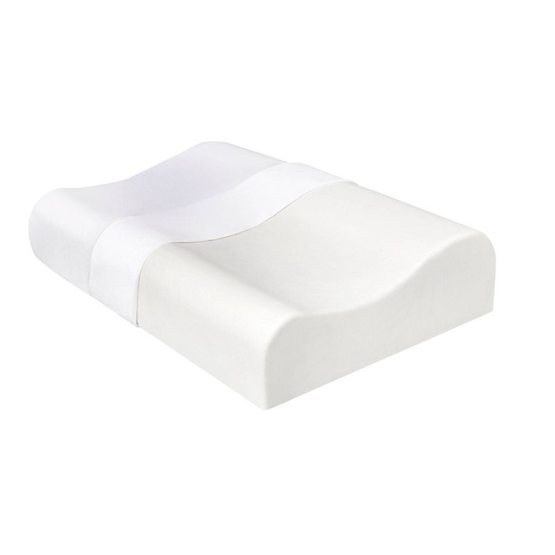 Comfort Revolution Contour Memory Foam Bed Pillow - White (Standard), 6 of 10