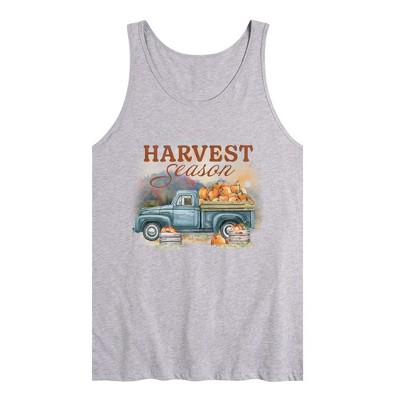 Men's - Instant Message - Harvest Season Pumpkin Truck Graphic Tank Top ...