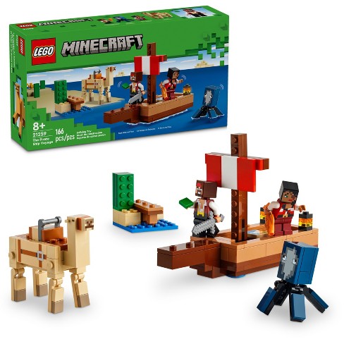 Lego Minecraft The Pirate Ship Voyage Boat Toy Playset 21259 Target