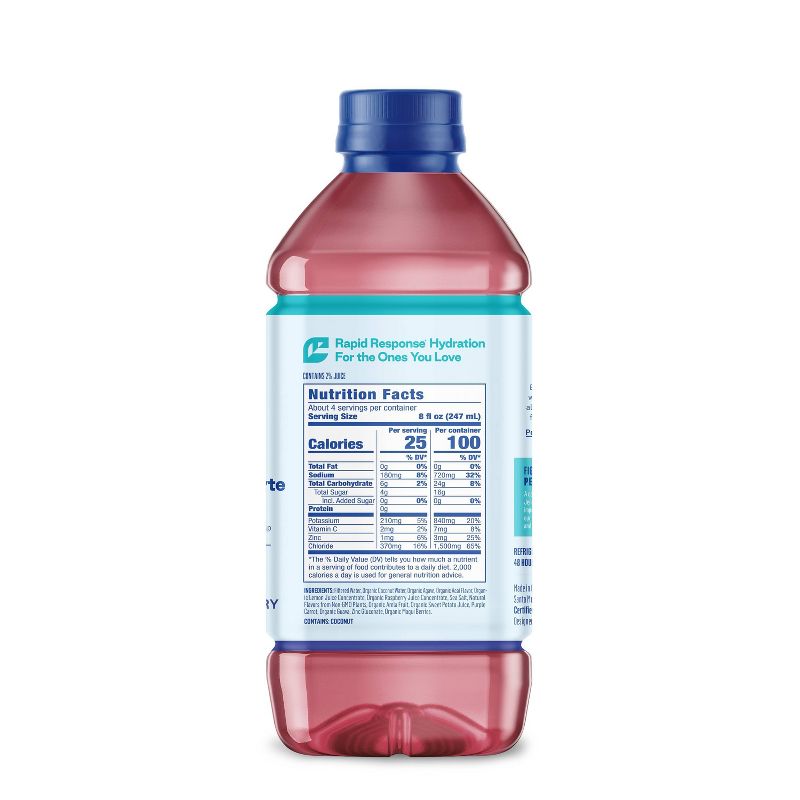 Berri Lyte Organic Plant-Based Electrolyte Drink Solution - Acai Berry - 33.81 fl oz, 5 of 13
