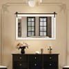 Beautyolove Rectangle Wood Framed Accent Wall Mirror - 2 of 4