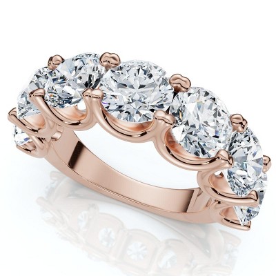 Pompeii3 6Ct TW Diamond Anniversary U Prong Wedding Ring 14k Gold Or Platinum Lab Created