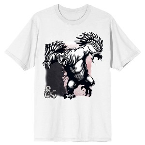 Dungeons & Dragons Owlbear Crew Neck Short Sleeve Men's White T-shirt - 1 of 2