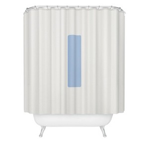 Deny Designs April Lane Art Block Monogram Shower Curtain - 1 of 3