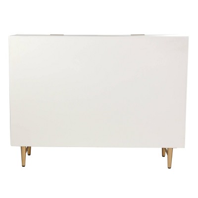 Lexi Cream and Gold Six Drawer Accent Dresser
