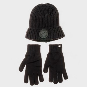 Canada Weather Gear Men's Winter Hat and Gloves Set - Warm Knitted Beanie with Thermal Push Lining Gloves - 1 of 4