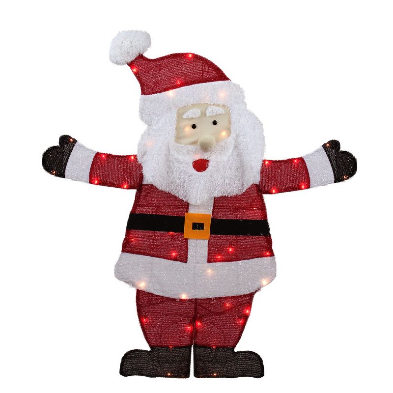 Northlight 42" Lighted Jolly Santa Claus Outdoor Christmas Yard Art Decoration - Clear Lights, 1 of 3
