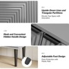Burkart 2 - Door Fluted Accent Cabinet with Adjustable Shelves - 4 of 4