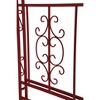 Evergreen Montebello Iron Garden Arbor, Americana Red - 4 of 4