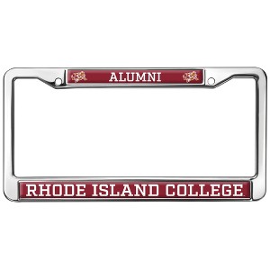 Rhode Island College Alumni Full Size Standard License Plate Metal Frame - 1 of 4