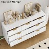 Acekool 7-Drawer Fluted Dresser with Gold Handles, Modern Wood Storage Chest for Bedroom, Closet, Living Room, Hallway - 4 of 4
