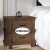 NicBex Nightstand with Drawers,Side Table with Wood Tapered Legs and Finish,Modern Bedside Table for Bedroom,Living Room - 4 of 4