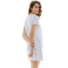 Jaclyn NY Womens Lushluxe Relaxed Short Sleeve Nightgown - 4 of 4
