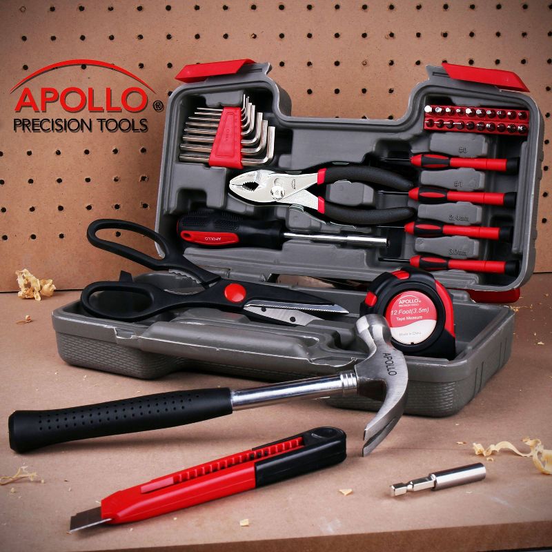 Apollo Tools 39pc DT9706 General Tool Set Red, 4 of 15