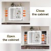 PAKASEPT Bathroom Medicine Mirror Cabinet with Hidden Storage, Anti-Fog Lighted Wall Medicine Cabinet, Mirrored Over The Toilet Storage Cabinet - 3 of 4