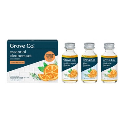 Grove Co. Essential Cleaner Concentrates - Orange & Rosemary - 3pk