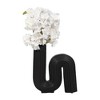 Sagebrook Home 11" Ceramic Vase Sculpture - Classic Black Creative Abstract Looped Vase - Contemporary Glam Home or Office Table Decor Accent - 4 of 4