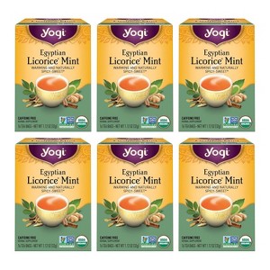 Yogi Tea - Egyptian Licorice Mint Tea  6 Pack - 96 Organic Herbal Tea Bags - 1 of 3
