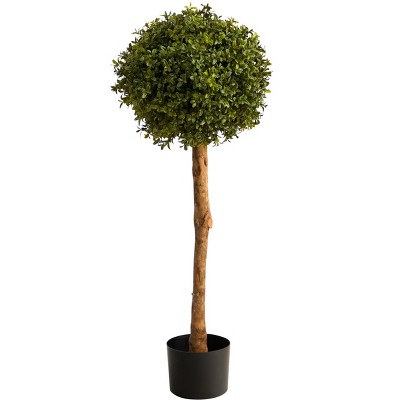 Nearly Natural 3-ft Boxwood Ball Topiary Artificial Tree (Indoor/Outdoor)