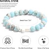 Cross Beaded Bracelets for Women, Inspirational Natural Heart Religious Bracelets for Women - 3 of 4