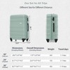 Sapphtopaz 3pcs Hardshell Luggage Sets ABS Suitcase Hardside Luggage Carry On Suitcase, Spinner Wheels, TSA Lock (20" 24" 28") - 4 of 4