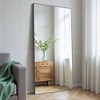 Lirago 72" Modern Black Framed Bathroom Mirror Sleek Rectangle Vanity Mirror with Easy Installation for Bathroom Bedroom or Entryway - 2 of 4