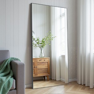 Spassway Metal Full Length Mirror Decorative Wall Mirror Accent Floor Mirror Modern Wall Decor for Living Room Bedroom Entryway - 1 of 4