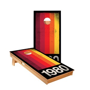 Skips Garage 1980 Graphic Cornhole Boards - ACA Star Series - 1 of 1