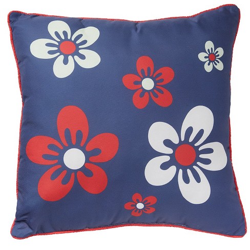 Floral Check Accent Pillow - image 1 of 3