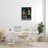 Stupell Industries Regal Peacock On Chair Falling Palm Fronds Black Framed Giclee Art - 2 of 4