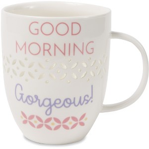 Pavilion Gift Company - Gorgeous - 24 oz Pierced Porcelain Cup - Drinkware - 1 of 4