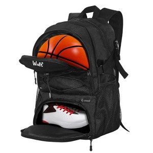 Basketball Backpack Large Sports Bag with Separate Ball Holder & Shoes Compartment - 1 of 4