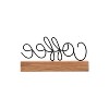 Wire Metal and Wood Decorative Table Top Sign - Foreside Home & Garden - 2 of 4
