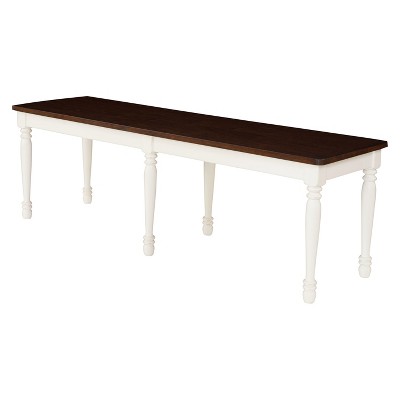 Shelby Dining Bench White - Crosley