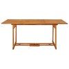 vidaXL Patio Dining Table 70.9 inches x35.4 inches x29.5 inches  Solid Acacia Wood - 2 of 4