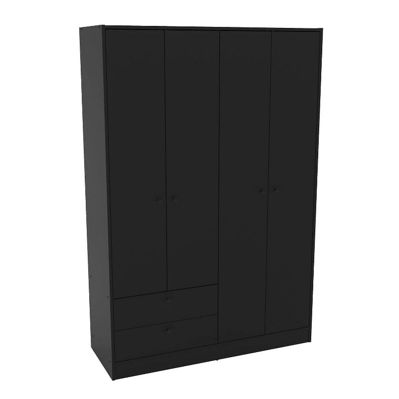 Denmark 4 Door 2 Drawer Wardrobe - Polifurniture, 1 of 8