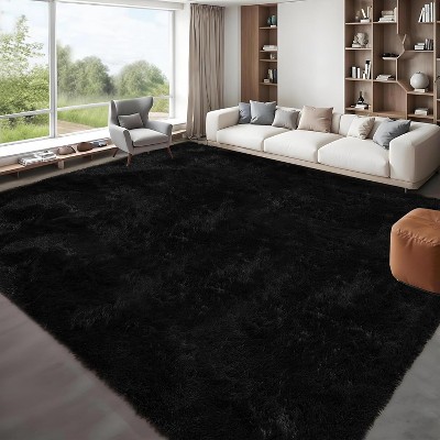 Fluffy Area Rug- Shag Area Rug for Living Room, Shaggy Large Indoor Thick Living Room Carpet with Non-Slip Backing, Soft Plush Carpet