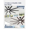 Arceso 92" Industrial Modern Ceiling Fan with LED Light and Remote for Indoor - 4 of 4
