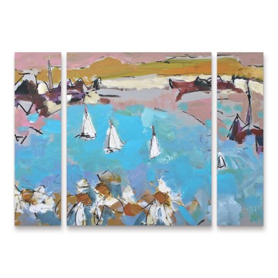 Trademark Fine Art -Per Anders Daisies and Sails  Panel Set Art