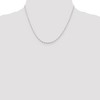 Black Bow Jewelry 1.5mm Sterling Silver Solid Fancy Beaded Chain Necklace - 2 of 4