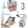 VINGLI Portable 5.3 Gallon Camping Toilet w/Carrying Bag,Large Capacity Tank for Camping,Boat/Truck - 3 of 4