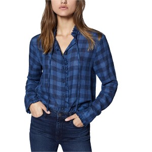 Sanctuary Clothing Womens Tie-Neck Button Up Shirt - 1 of 1