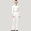 Anna-Kaci Active Women's Long Sleeve Cropped Sports Top with Open Back and Crisscross Strap Detail - 4 of 4