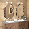 Apmir Irregular High-Strength Tempered Glass and Aluminum Alloy Framed French Cleat Mounted Wall Decor Bathroom Vanity Mirror - 2 of 4